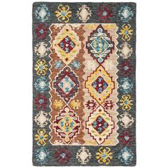 ASPEN, BEIGE / CHARCOAL, 4' X 6', Area Rug