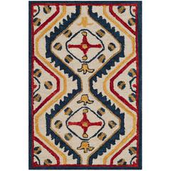 ASPEN, IVORY / MULTI, 4' X 6', Area Rug, APN701A-4