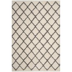 ADRIANA SHAG, CREAM / GREY, 4' X 6', Area Rug