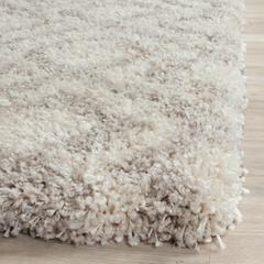 ARIZONA SHAG, IVORY / BEIGE, 6'-7" X 9'-2", Area Rug, ASG740A-7