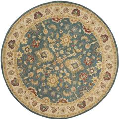 ANTIQUITY, BLUE / BEIGE, 8' X 8' Round, Area Rug, AT15A-8R