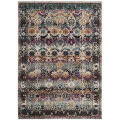 BALDWIN, CREAM / MULTI, 6'-7" X 9'-2", Area Rug