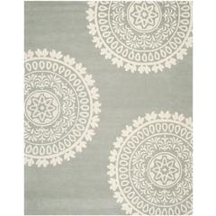 BELLA, GREY / IVORY, 8'-9" X 12', Area Rug