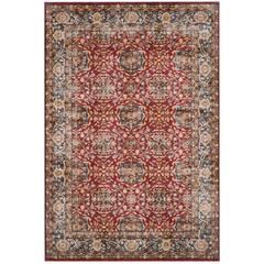 BIJAR, RED / ROYAL, 6'-7" X 9', Area Rug, BIJ632R-6