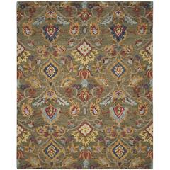 BLOSSOM, GREEN / MULTI, 8'-9" X 12', Area Rug