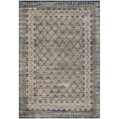 BRENTWOOD, LIGHT GREY / BLUE, 3' X 5', Area Rug, BNT899G-3