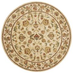 BERGAMA, IVORY / IVORY, 8' X 8' Round, Area Rug
