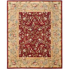 BERGAMA, RED / DARK BEIG, 9' X 12', Area Rug
