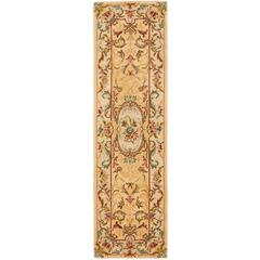 BERGAMA, LIGHT GOLD / BEIGE, 2'-3" X 8', Area Rug