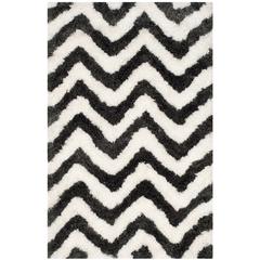 SG-BSG-Barcelona Shag, GRAPHITE / IVORY, 4' X 6', Area Rug, BSG320D-4