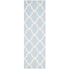 CAMBRIDGE, LIGHT BLUE / IVORY, 2'-6" X 14', Area Rug, CAM121A-214