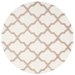 CAMBRIDGE, IVORY / BEIGE, 6' X 6' Round, Area Rug, CAM121P-6R