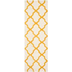 CAMBRIDGE, IVORY / GOLD, 2'-6" X 14', Area Rug