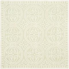 CAMBRIDGE, LIGHT GREEN / IVORY, 8' X 8' Square, Area Rug, CAM123B-8SQ
