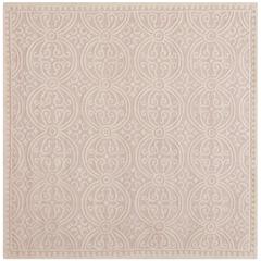 CAMBRIDGE, LIGHT PINK / IVORY, 8' X 8' Square, Area Rug, CAM123M-8SQ