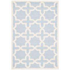 CAMBRIDGE, LIGHT BLUE / IVORY, 4' X 6', Area Rug, CAM125A-4