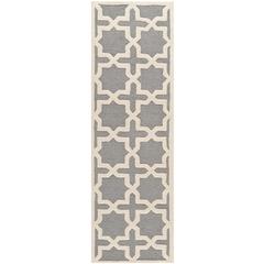 CAMBRIDGE, SILVER / IVORY, 2'-6" X 14', Area Rug, CAM125D-214