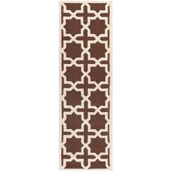 CAMBRIDGE, DARK BROWN / IVORY, 2'-6" X 6', Area Rug, CAM125H-26