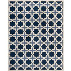 CAMBRIDGE, BLUE / IVORY, 8' X 10', Area Rug, CAM127A-8