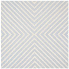 CAMBRIDGE, LIGHT BLUE / IVORY, 6' X 6' Square, Area Rug, CAM129A-6SQ