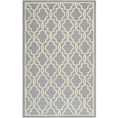 CAMBRIDGE, SILVER / IVORY, 6' X 9', Area Rug, CAM131D-6