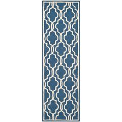 CAMBRIDGE, NAVY / IVORY, 2'-6" X 14', Area Rug, CAM131G-214