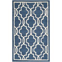 CAMBRIDGE, NAVY / IVORY, 4' X 6', Area Rug, CAM131G-4