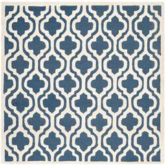 CAMBRIDGE, NAVY / IVORY, 6' X 6' Square, Area Rug, CAM132G-6SQ