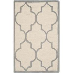 CAMBRIDGE, IVORY / SILVER, 2'-6" X 6', Area Rug, CAM134Y-26