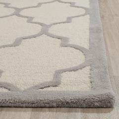 CAMBRIDGE, IVORY / SILVER, 6' X 9', Area Rug, CAM134Y-6