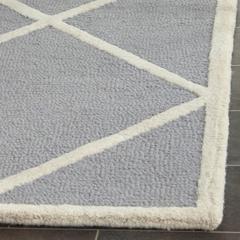 CAMBRIDGE, SILVER / IVORY, 2'-6" X 6', Area Rug, CAM136D-26