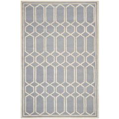 CAMBRIDGE, SILVER / IVORY, 8' X 10', Area Rug, CAM138D-8