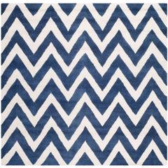 CAMBRIDGE, NAVY / IVORY, 8' X 8' Square, Area Rug, CAM139G-8SQ