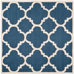 CAMBRIDGE, NAVY / IVORY, 6' X 6' Square, Area Rug, CAM140G-6SQ