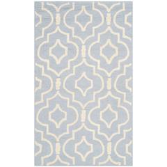 CAMBRIDGE, LIGHT BLUE / IVORY, 4' X 6', Area Rug, CAM141A-4