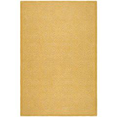 CAMBRIDGE, LIGHT GOLD / DARK GOLD, 6' X 9', Area Rug