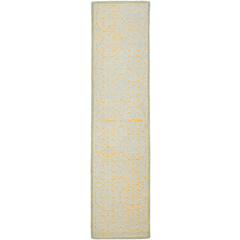 CAMBRIDGE, BLUE / GOLD, 2'-6" X 14', Area Rug