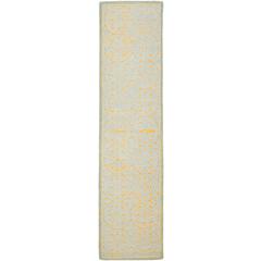 CAMBRIDGE, BLUE / GOLD, 2'-6" X 8', Area Rug