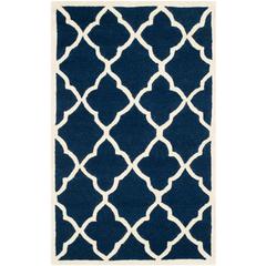 CAMBRIDGE, NAVY / IVORY, 4' X 6', Area Rug, CAM312M-4