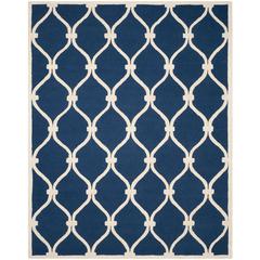 CAMBRIDGE, NAVY / IVORY, 8' X 10', Area Rug, CAM710M-8