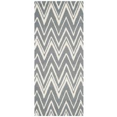CAMBRIDGE, DARK GREY / IVORY, 2'-6" X 14', Area Rug, CAM711D-214