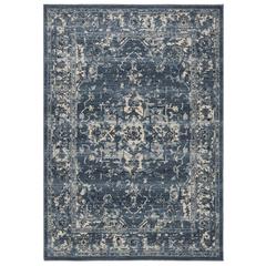 CHARLESTON, NAVY / CREME, 5'-3" X 7'-6", Area Rug, CHL411N-5