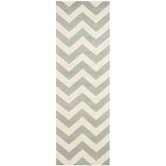 CHATHAM, GREY / IVORY, 2'-3" X 15', Area Rug, CHT715E-215