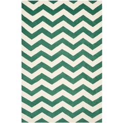 CHATHAM, TEAL / IVORY, 8'-9" X 12', Area Rug