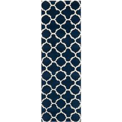 CHATHAM, DARK BLUE / IVORY, 2'-3" X 7', Area Rug, CHT717C-27