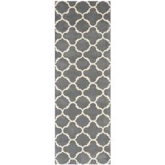 CHATHAM, DARK GREY / IVORY, 2'-3" X 7', Area Rug, CHT717D-27