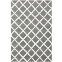 CHATHAM, DARK GREY / IVORY, 5' X 8', Area Rug, CHT718D-5
