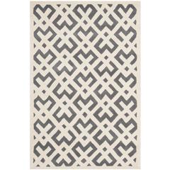 CHATHAM, DARK GREY / IVORY, 5' X 8', Area Rug, CHT719D-5