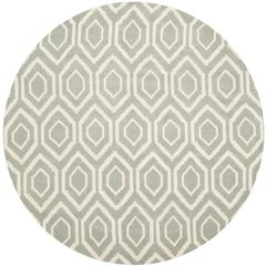 CHATHAM, GREY / IVORY, 7' X 7' Round, Area Rug, CHT731E-7R