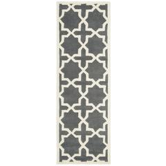 CHATHAM, DARK GREY / IVORY, 2'-3" X 7', Area Rug, CHT732D-27